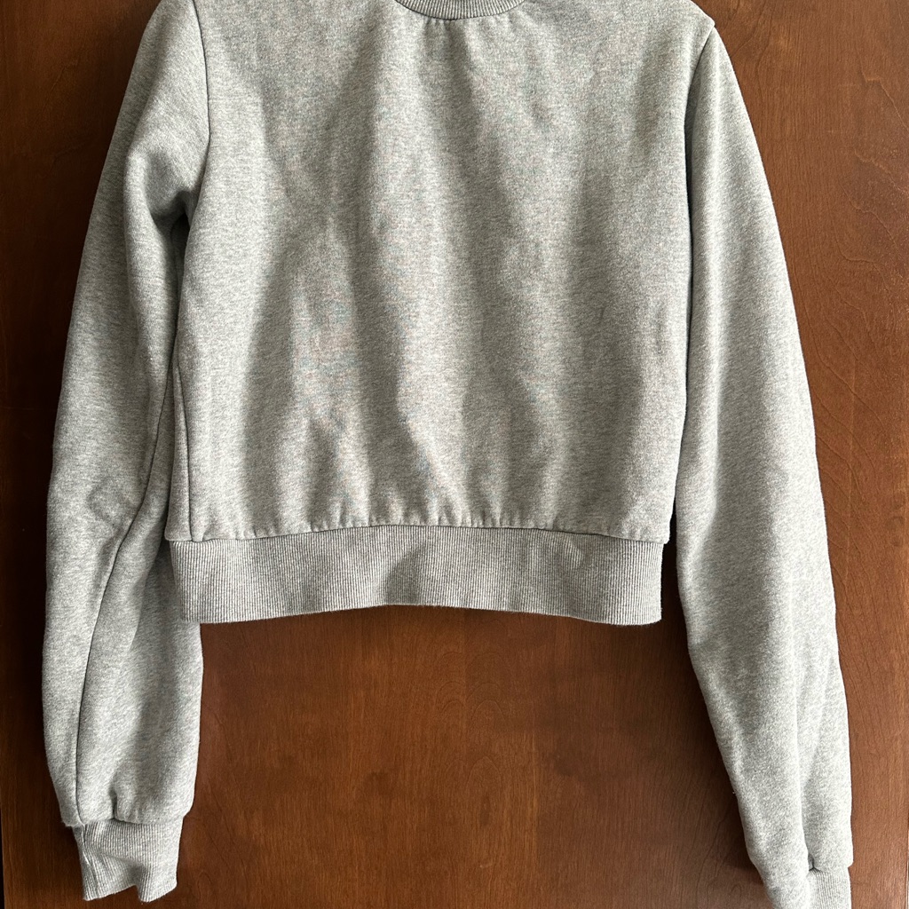 Kendall & Kylie Light Gray Pullover Sweatshirt